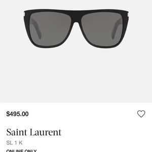 Saint Laurent Dark Frame Sunglasses